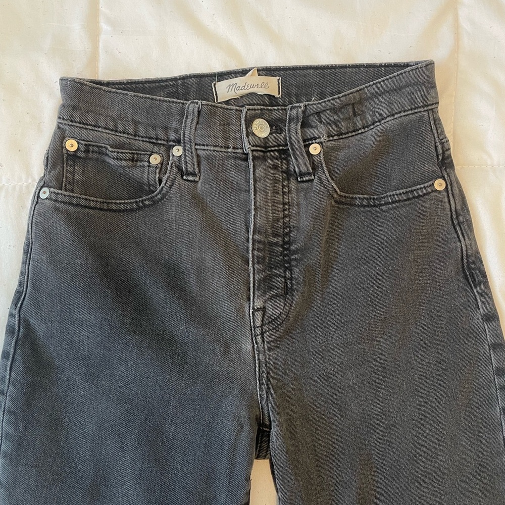 Madewell Charcoal Denim Pants